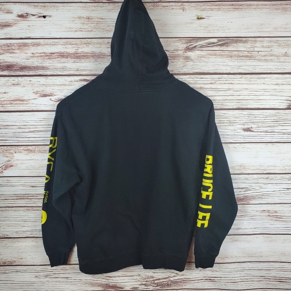 RVCA Mens XL Black Bruce Lee Graphic Pullover Hoodie - Picture 7 of 8